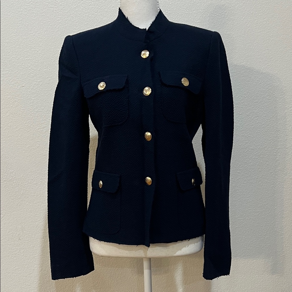 NWT - Zara Navy Blazer with Gold Buttons